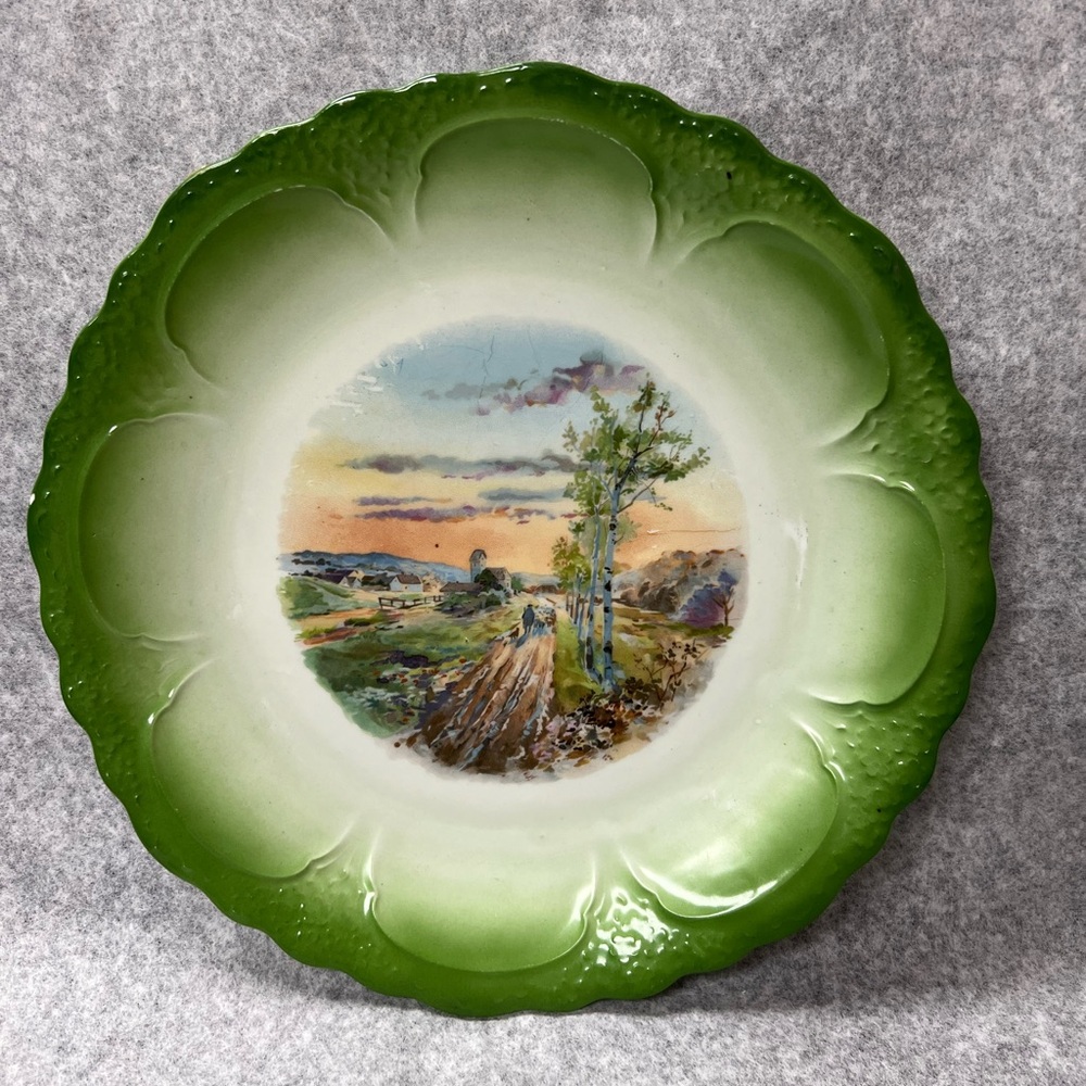 Three Crown China Hand Painted Platter